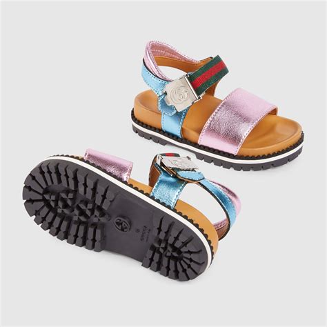 gucci toddler girl sandals|brand new kids Gucci sandals.